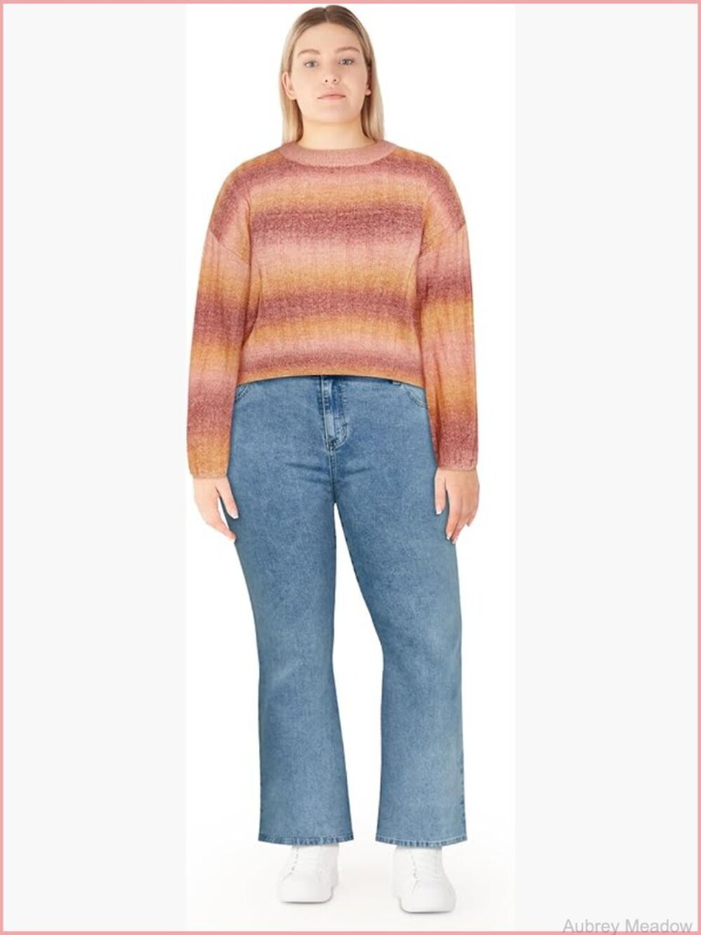 Plus Size Oversized Pullover Jumper - Stretch Knit